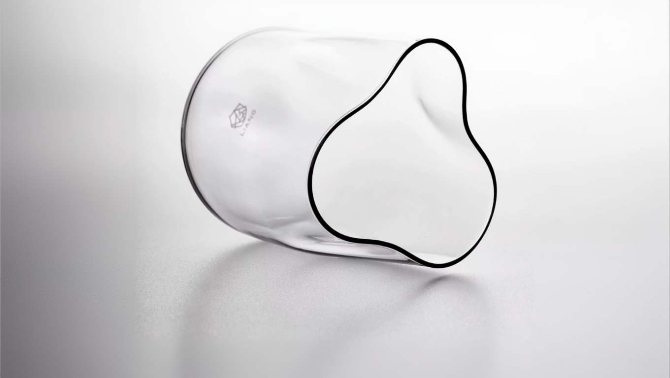Liangmu "Cloud & Frog" Coffee Glass