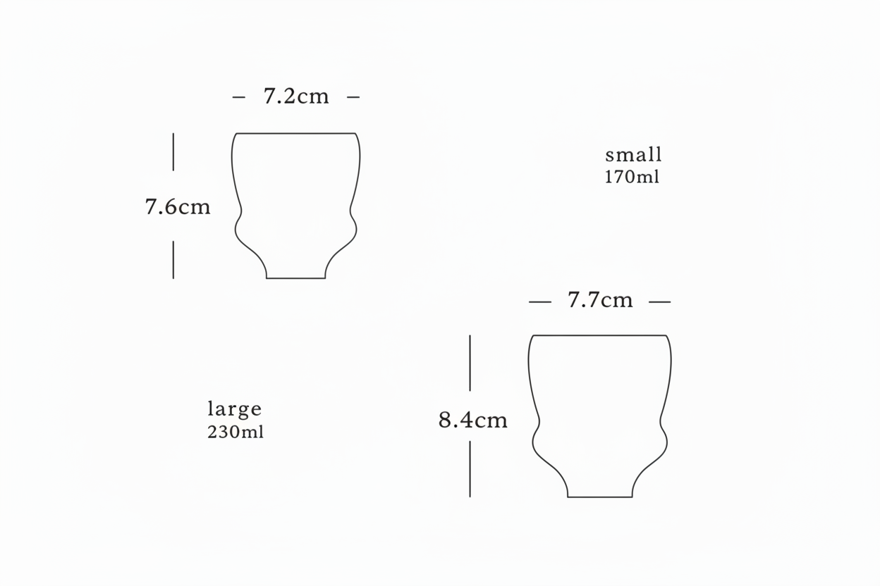Rongbai 腹 Waisted Cup