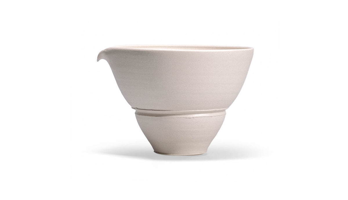 White Clay Extra Large Matcha Bowl #2