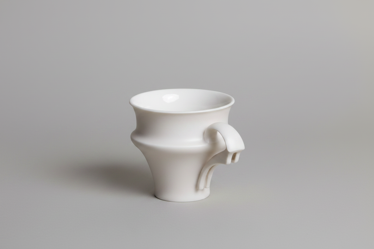 Rongbai 曲面 Curved Cup With Handle