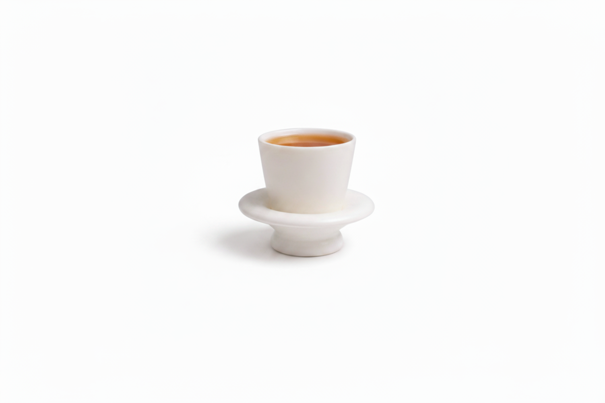 Rongbai Baijiu Cup and Saucer