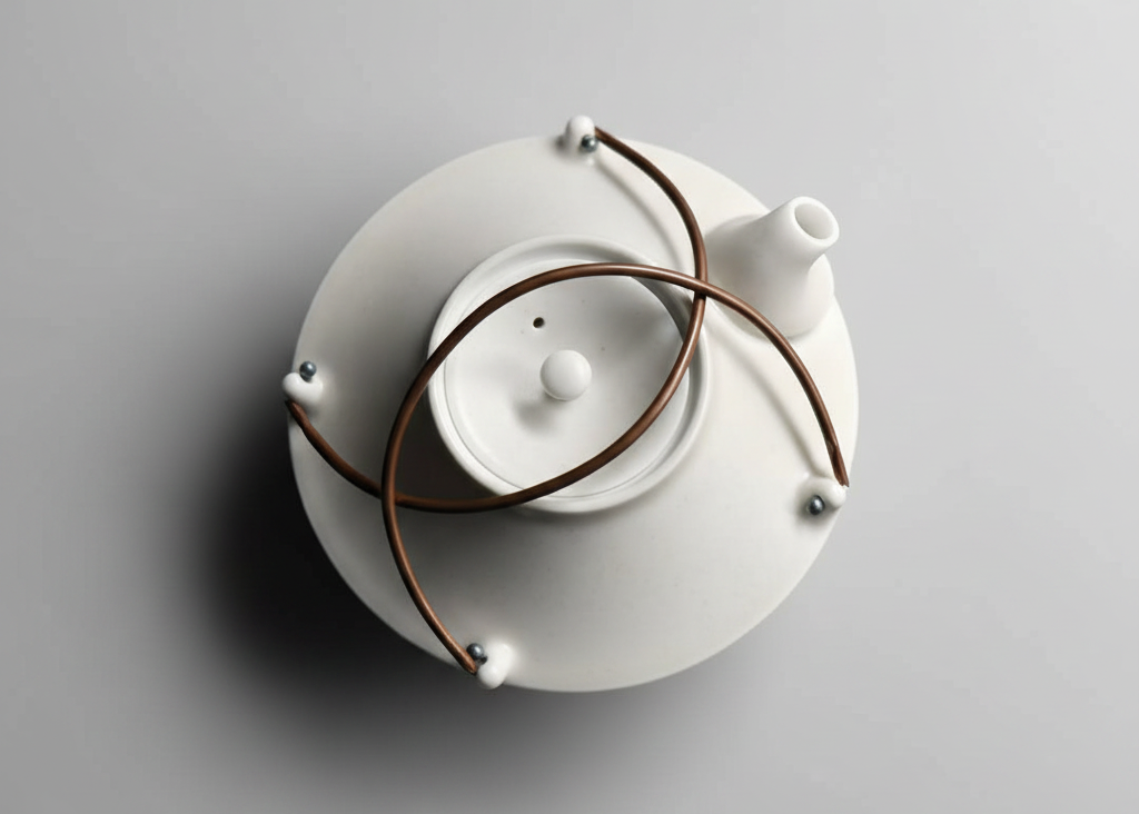 Rongbai 提梁壶 Shallow Overhead-Handle Teapot