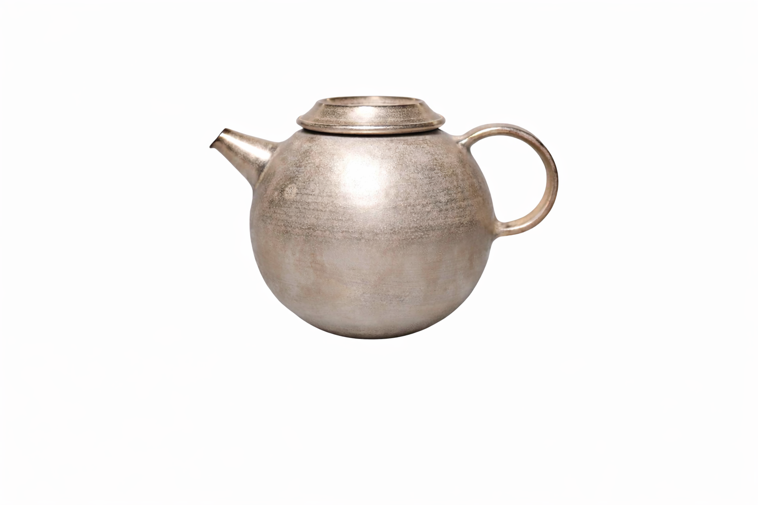 Hattori Tatsuya Silver-Bronze Color Tea Pot